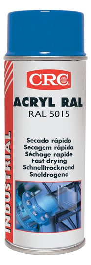 CRC-Acryl-Farblackspray, glänzend RAL5015,...