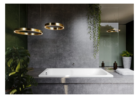 Kaldewei Badewanne DYNA SET STAR 627 160x70cm, Perl-Effekt, schwarz