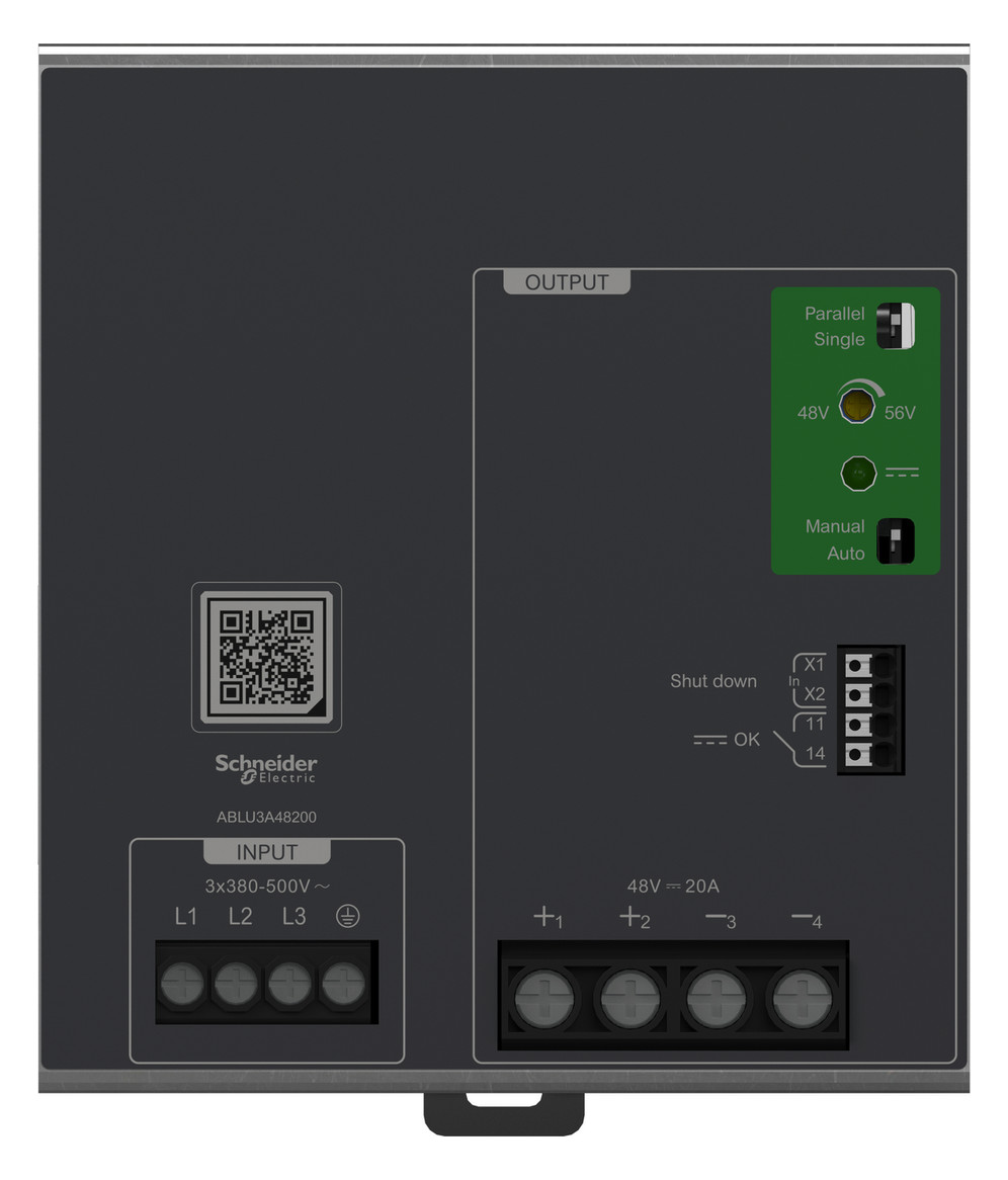 Gleichstromversorgung REG 380-500V 49W 380-500VAC f.Reiheneinb 20A IP20