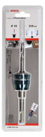 Lochsägen-Aufnahmeschaft SDSplus 14-210mm Mit Zentrierbohrer