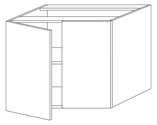 SA Anbau-/Solitärschrank mit Tür 2morrow (P2334) 510x600x420 Linde-Hell