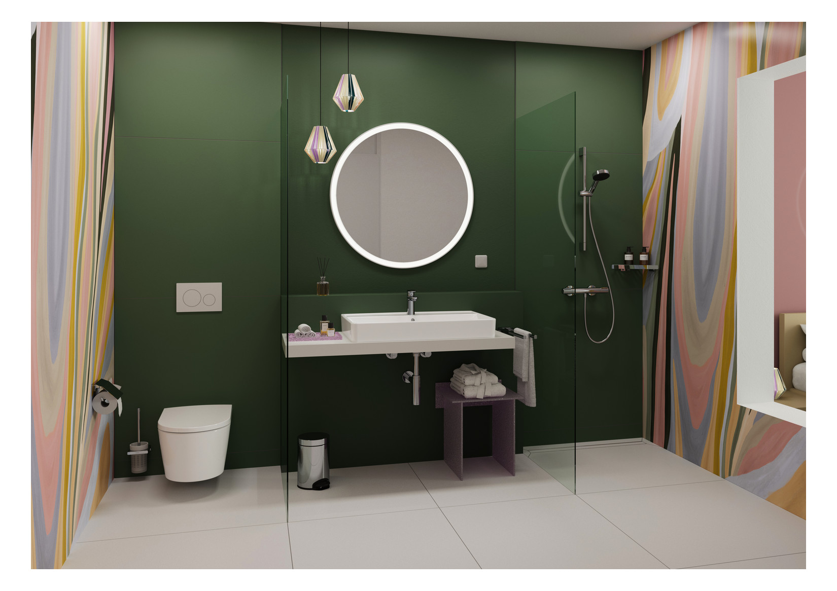 hansgrohe Waschtisch-Einhebelmischer 100 Vernis Blend CoolStart mit Zugstangen-Ablaufgarnitur, chrom