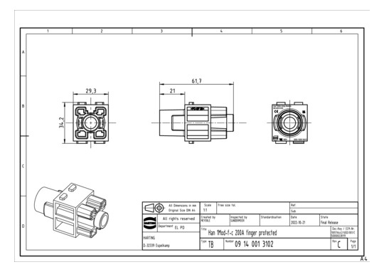 HART Han 1Mod-f-c 200A       09140013102 