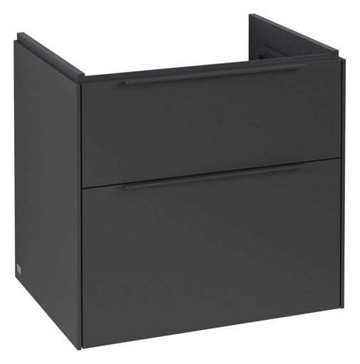 V&B Waschtisch-Unterschrank Subway 3.0 62,2x57,6x47,8cm, ohne LED/Griff monochrom, graphite