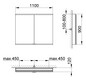 KEUCO Spiegelschrank Royal Modular 2.0 DALI 1100 x 900 x 120 mm, ohne Steckdose, Wandvorbau, 2 Türen, beleuchtet