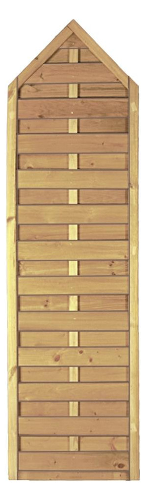 Bild Gotik-Massiv spitz Rahmen 45/45 mm Lamellen geriffelt & geschraubt 60x210/180cm - n.a.-0