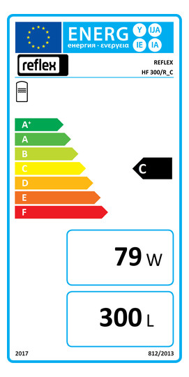 Reflex Pufferspeicher Storatherm Heat HF 300/R_C, Ø 797 mm, 3 bar, mit Reinigungsöffnung und Isolierung, silber
