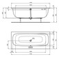 Ideal-Standard Duo-Badewanne i.life 170 x 75 x 45 cm, weiß