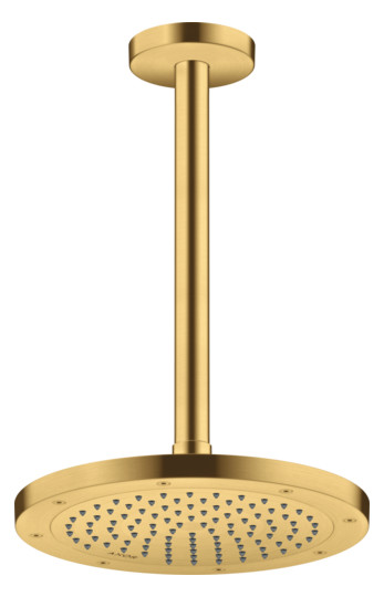 hansgrohe Deckenanschluss Axor 300mm, rund, brushed gold optic