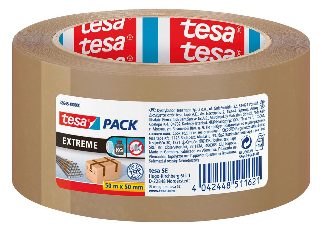 Bild tesapack 50m x 50mm Extreme braun 58645-0