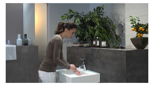 hansgrohe Waschtisch-Einhebelmischer 80 Talis S mit Zugstangen-Ablaufgarnitur, chrom