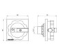 Siemens 3LD92243D Drehantrieb rot/gelb 