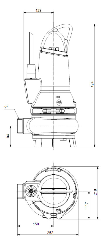 Grundfos Schmutzwasserpumpe EF 30 .50.11.EX.2.1.502, 1,1 kW, 7,4 A