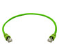 Patchkabel Cat6A 0,25m gn S/FTP RJ45 AWG27