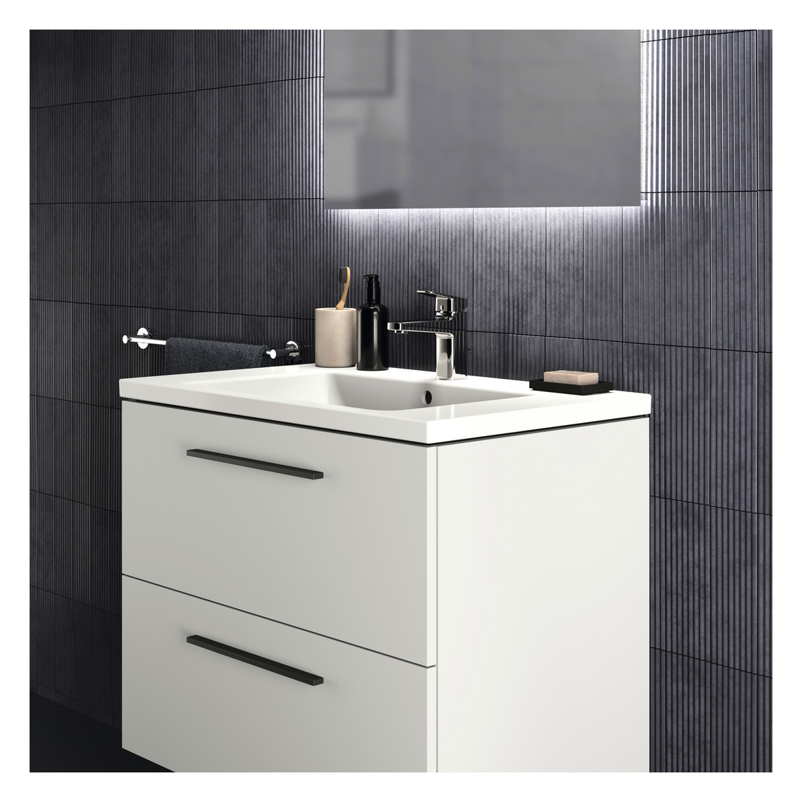 Ideal-Standard Möbel-Waschtisch i.life B 81x51x18cm, mit Hahnloch/Überlauf, weiß Ideal-Standard Möbel-Waschtisch i.life B 81x51x18cm, mit Hahnloch/Überlauf, weiß