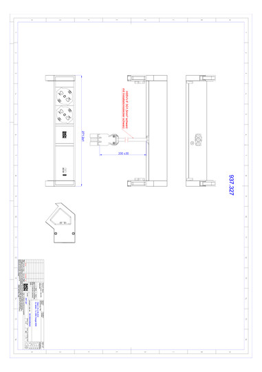 Bachmann DESK2 ALU BLACK 2xP40   937.327 