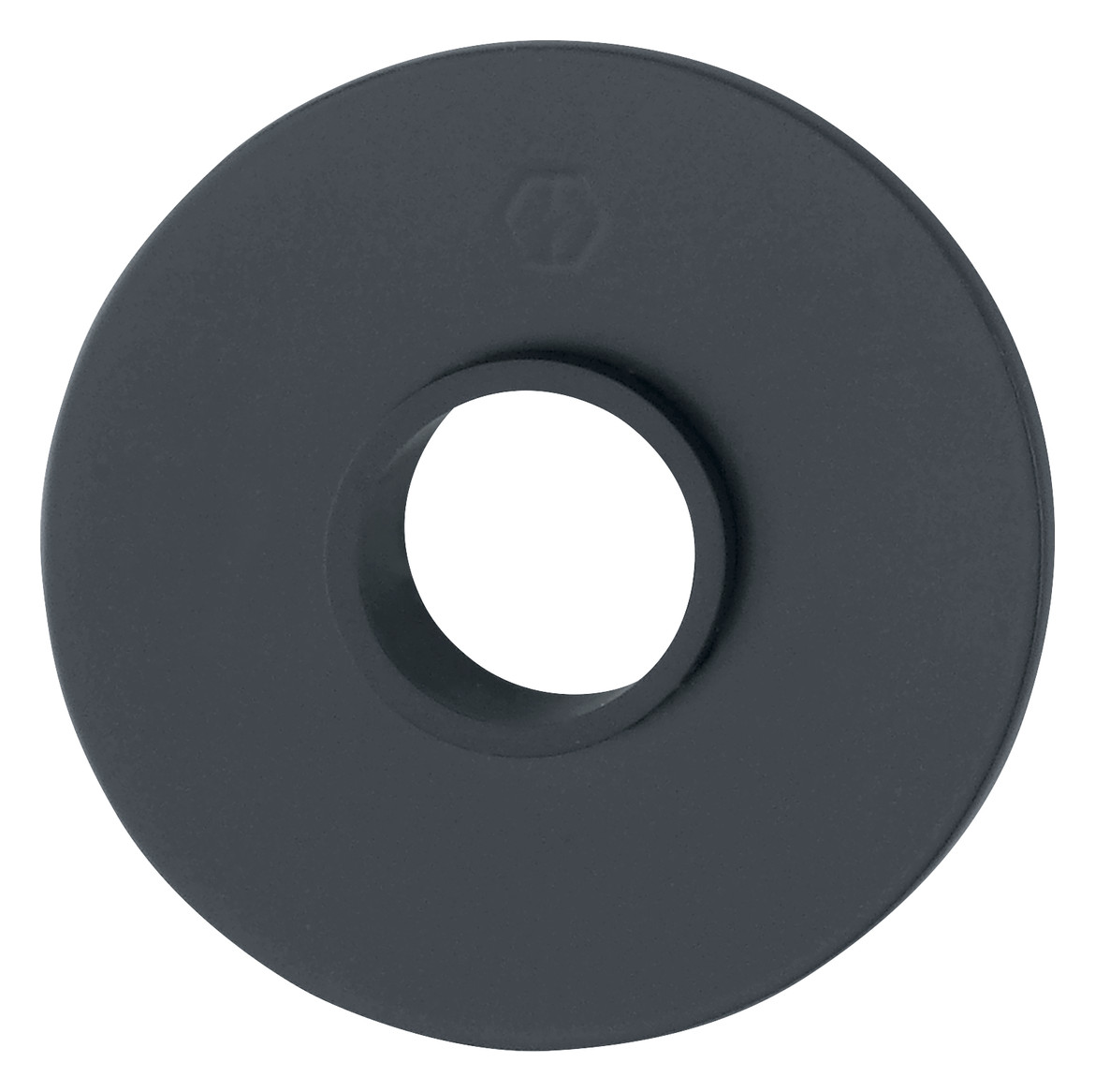 Bild HOPPE Drückerrosettenpaar E849N, außen/innen, rund, mit Stütznocken, 2mm, Türstärke min. 35mm, Türstärke maximal 45mm, schwarz matt-0
