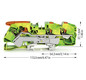 Schutzleiter-Reihenklemme 0,5-16qmm gn/ge 1Etage Hutschiene TH35