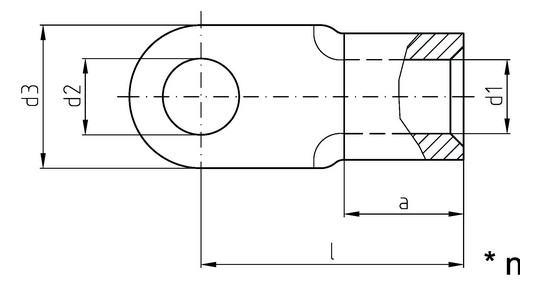Intercable ICQ5016 Quetschkabelschuh 
