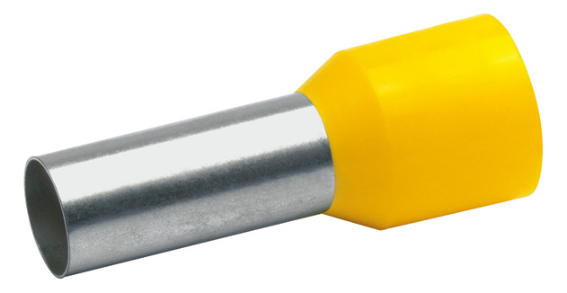 Aderendhülse 25qmm 18mm isol PP ge Cu Polypropylen (PP) verzinnt