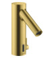 hansgrohe Elektronik-Waschtischmischer Axor Starck mit Temperaturregler, Batteriebetrieb, brushed brass