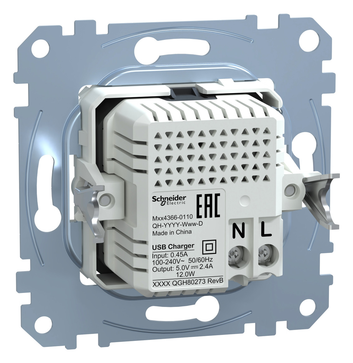 Kleingeräte-Ladegerät USB 240V 50Hz IP20 Kleingeräte-Ladegerät USB 240V 50Hz IP20