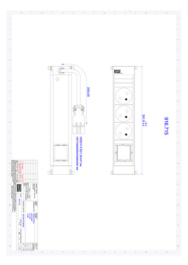 Bachmann POWER FRAME 3xUTE 1xCM  916.715 