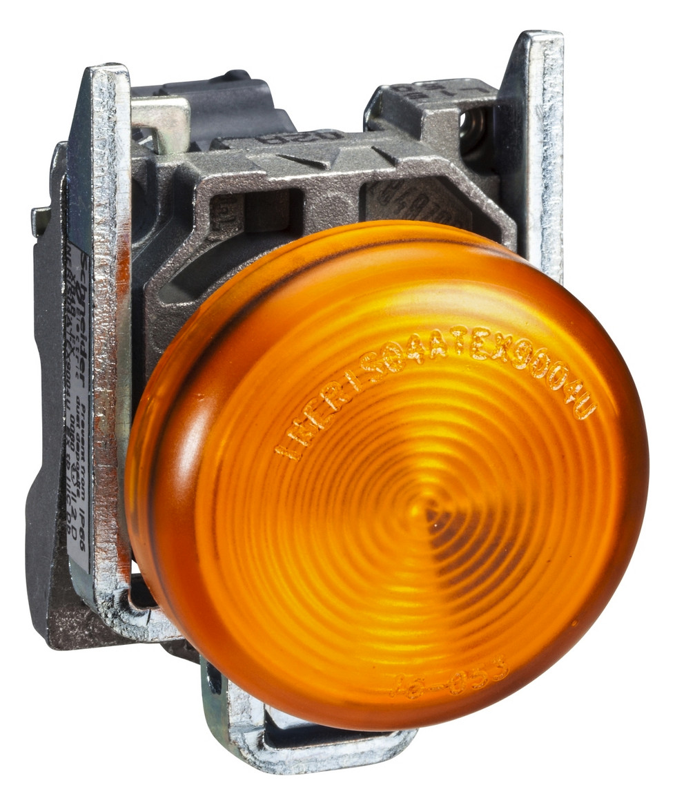 Leuchtmelder komplett 1f LED UC rnd fl Ø22,5mm or IP65