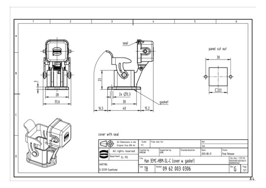 HART Han 3EMV-agg-QB-K Kappe 09620030306 
