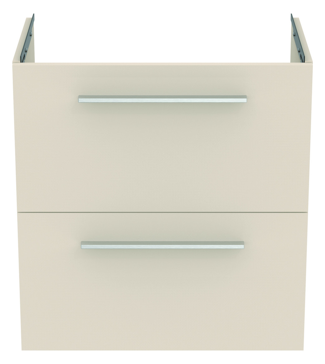 Ideal-Standard Möbel-Waschtischunterschrank i.life S 2 Auszüge, 60 x 37,5 x 63 cm, sandbeige matt