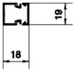 Leitungsführungskanal Kst 18x19x2000mm ver-ws LF-K unbeh hfr 228qmm RAL9016