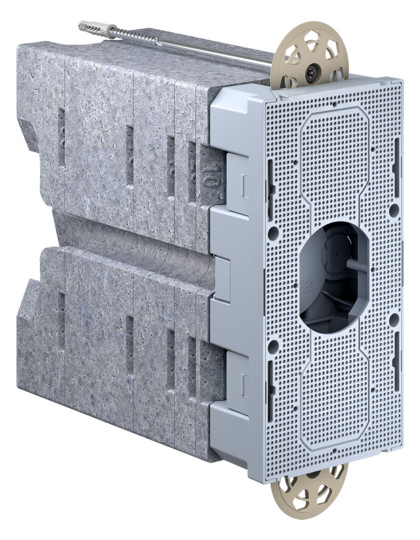 Geräteträger WD 160-240mm Kst 220x110mm Mit Füll-Dämmstoffen