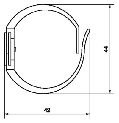 Verdrahtungskanal lgr 40x40x500mm m.OT hfr Bodenl