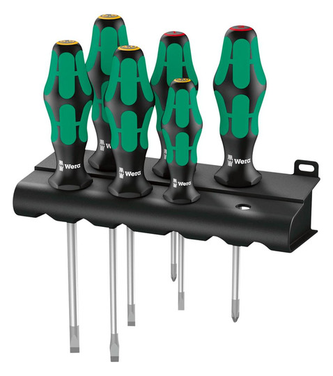 Wera-Schraubendreher-Satz 334/6 - 6-teilig, Schlitz, PH
