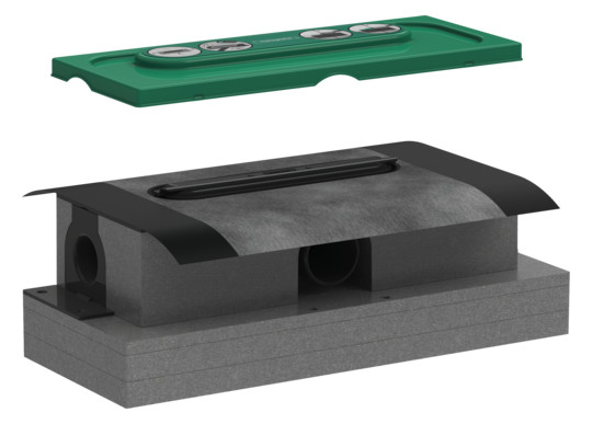 hansgrohe uBox universal Ablaufgehäuse DN 50, für Standardinstallation