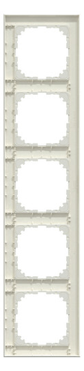 Rahmen 5f polws glz M-Pure Kst f.GEB-K Unterputzmontage Thermopl