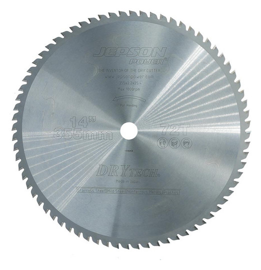 JEPSON-HM-Sägeblatt Drytech - 355x25,4x2,2mm 72Z...