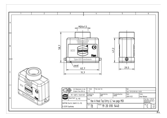 HART Tüllengeh.-Obert.M20    19200101440 
