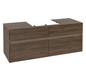 V&B Waschtischunterschrank Collaro 140x54,8x50cm, Waschtisch mittig, LED-Beleuchtung 10,4 W, arizona oak