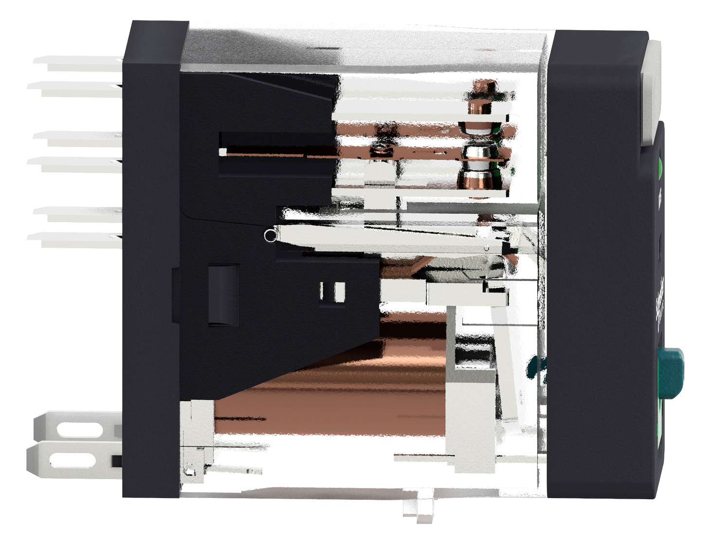 Schaltrelais 2W IP20 13x30x34,5mm Schraub