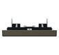 Wippe Schalter System Design mokka metallic