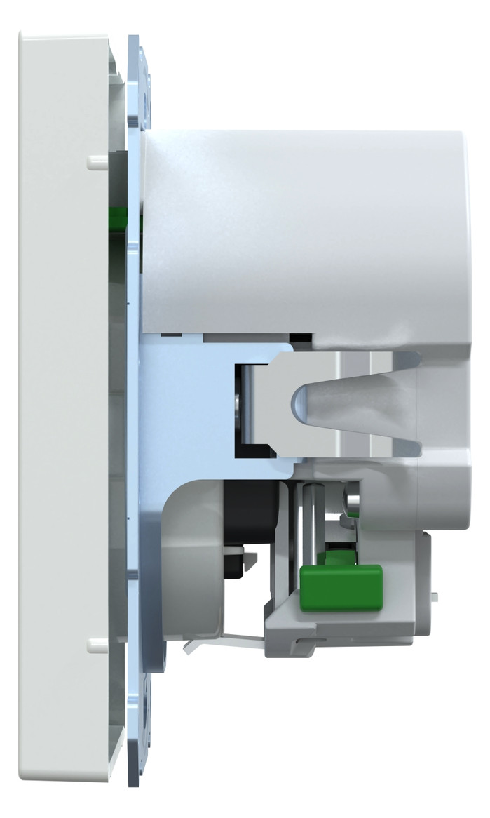 Steckdose 1f lows glz 1USB-A 1USB-C UP m.BS Mit erhöhtem Berührungsschutz IP20