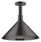 hansgrohe Kopfbrause Axor mit Deckenanschluss, 240mm, 2jet, brushed black chrome