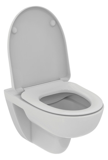 Ideal-Standard Wandtiefspül-WC-Paket i.life A ohne Spülrand, 36,5x54,5x33cm, weiß