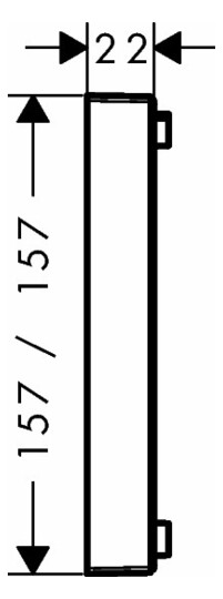 hansgrohe Verlängerungsrosette ShowerSelect d= 157mm, Verlängerungsmaß 22mm, mattweiß