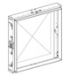 Geberit Rohbaubox ONE Breite 120 cm, für Spiegelschrank, Höhe 90cm, für Trockenbau