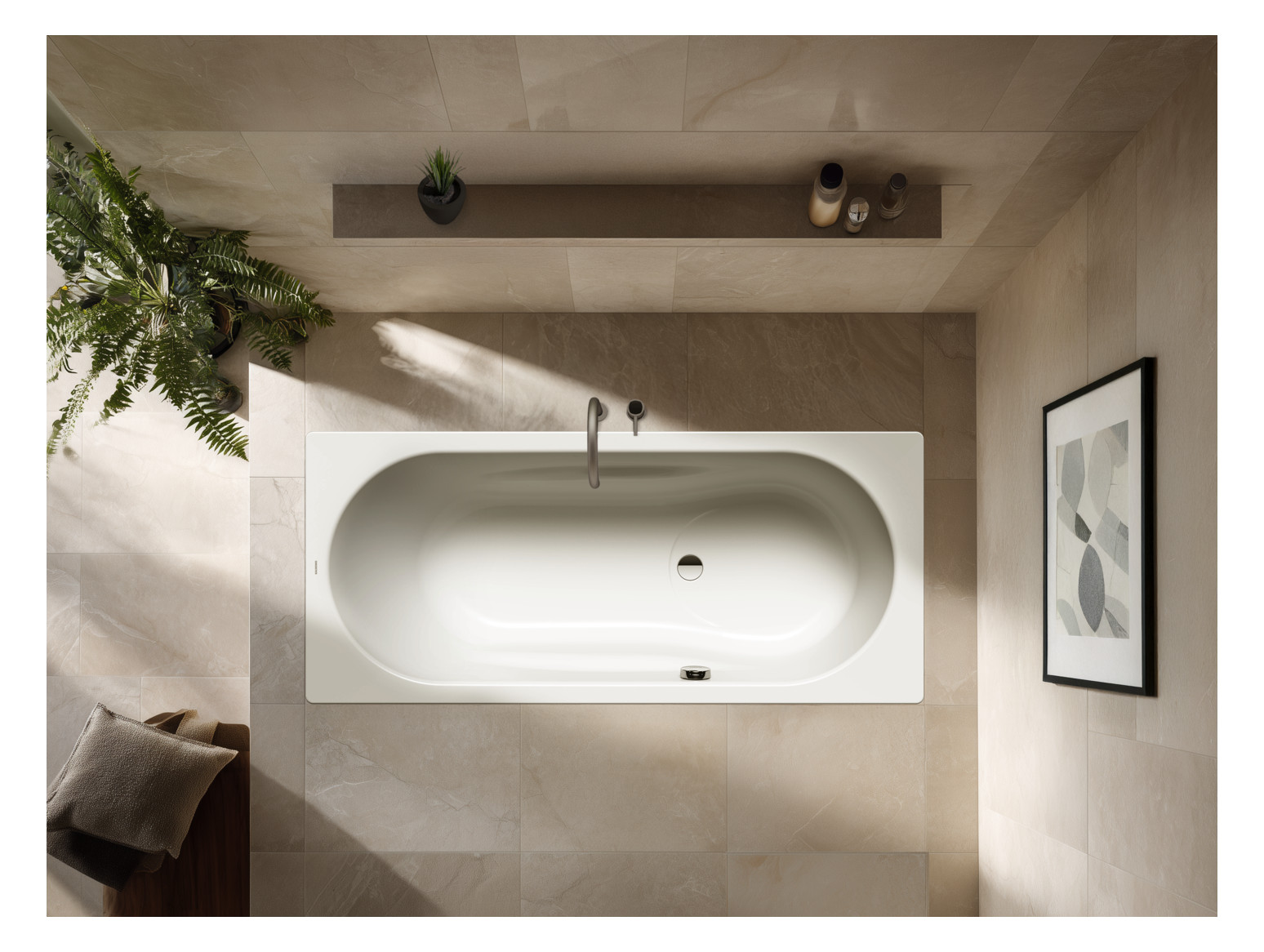 Kaldewei Badewanne VAIO SET STAR-945 170x70cm, Perl-Effekt, SÜL, Vollantislip, manhattan