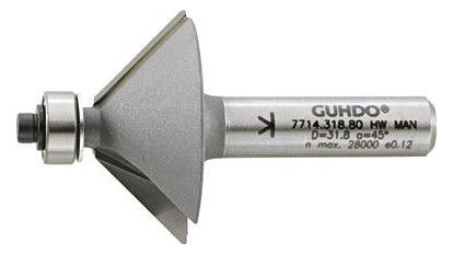 GUHDO-HW-Fasefräser Z2 mit Anlauflager und...