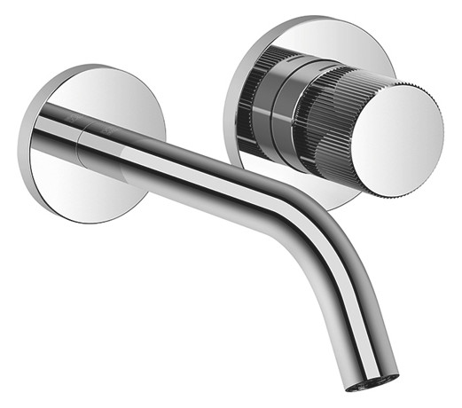 Dornbracht Fertigmontageset META PURE für Wand-Einhandmischer, ohne Ablaufgarnitur, Ausladung 190mm, schwarz matt