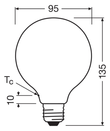 Ledvance LED Classic Globe 95 60 Energy 